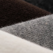 Men's Dual-Layer Cotton Exterior & Merino Wool Lined Ribbed Crew Socks