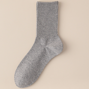 Men's Dual-Knit Cotton-Faced Merino Wool-Lined Thermal Crew Socks