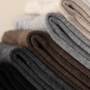 Men's Dual-Knit Cotton-Faced Merino Wool-Lined Thermal Crew Socks