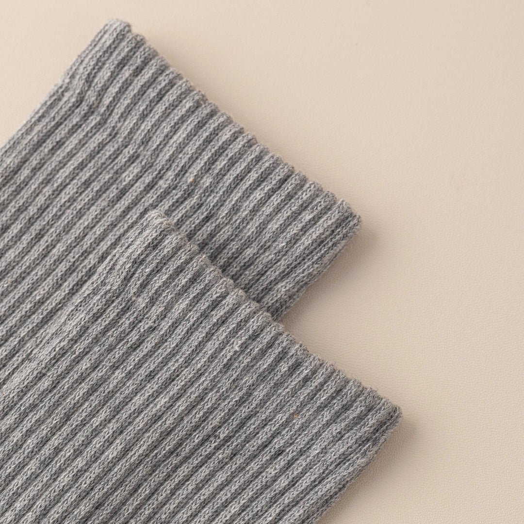Men's Dual-Knit Cotton-Faced Merino Wool-Lined Thermal Crew Socks
