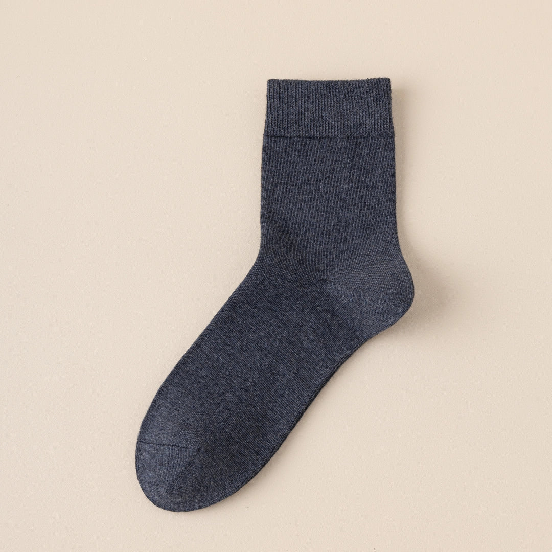 Men's TENCEL™ & Merino Wool Blend 5.5" Ribbed Crew Socks