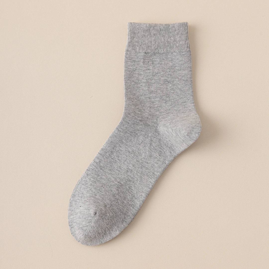 Men's TENCEL™ & Merino Wool Blend 5.5" Ribbed Crew Socks