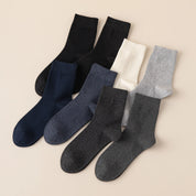 Men's TENCEL™ & Merino Wool Blend 5.5" Ribbed Crew Socks
