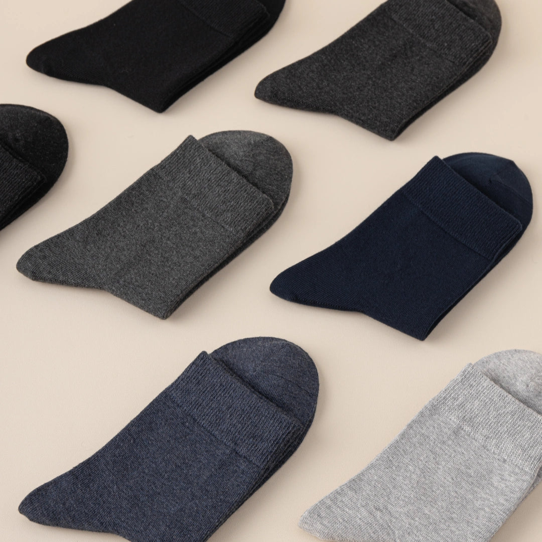 Men's TENCEL™ & Merino Wool Blend 5.5" Ribbed Crew Socks