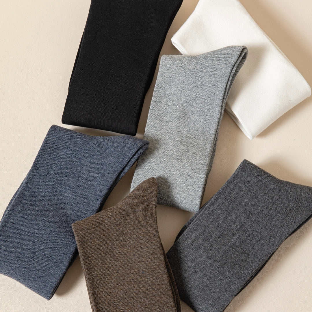 Men's 95% Cotton Mid-Calf Dress Socks