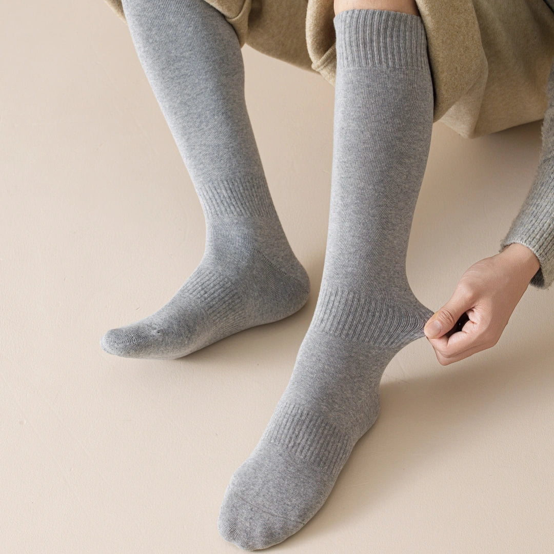Men's 99% Cotton Over-the-Calf Terry Tube Socks