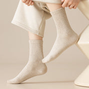 Women's Dual-Knit Cotton-Faced Merino Wool-Lined Thermal Crew Socks