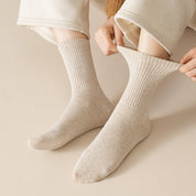 Women's Dual-Knit Cotton-Faced Wool-Lined Thermal Crew Socks