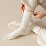 Women's Dual-Knit Cotton-Faced Wool-Lined Thermal Crew Socks