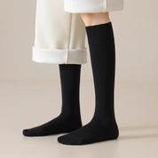 Women's Dual-Layer Cotton Exterior & Merino Wool Lined Calf Socks