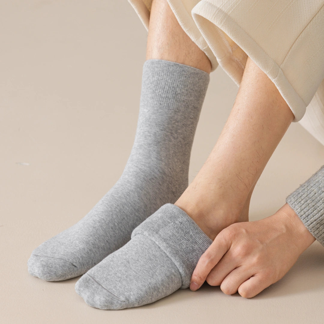 Men's 98% Cotton 5.5" Full Terry Crew Socks