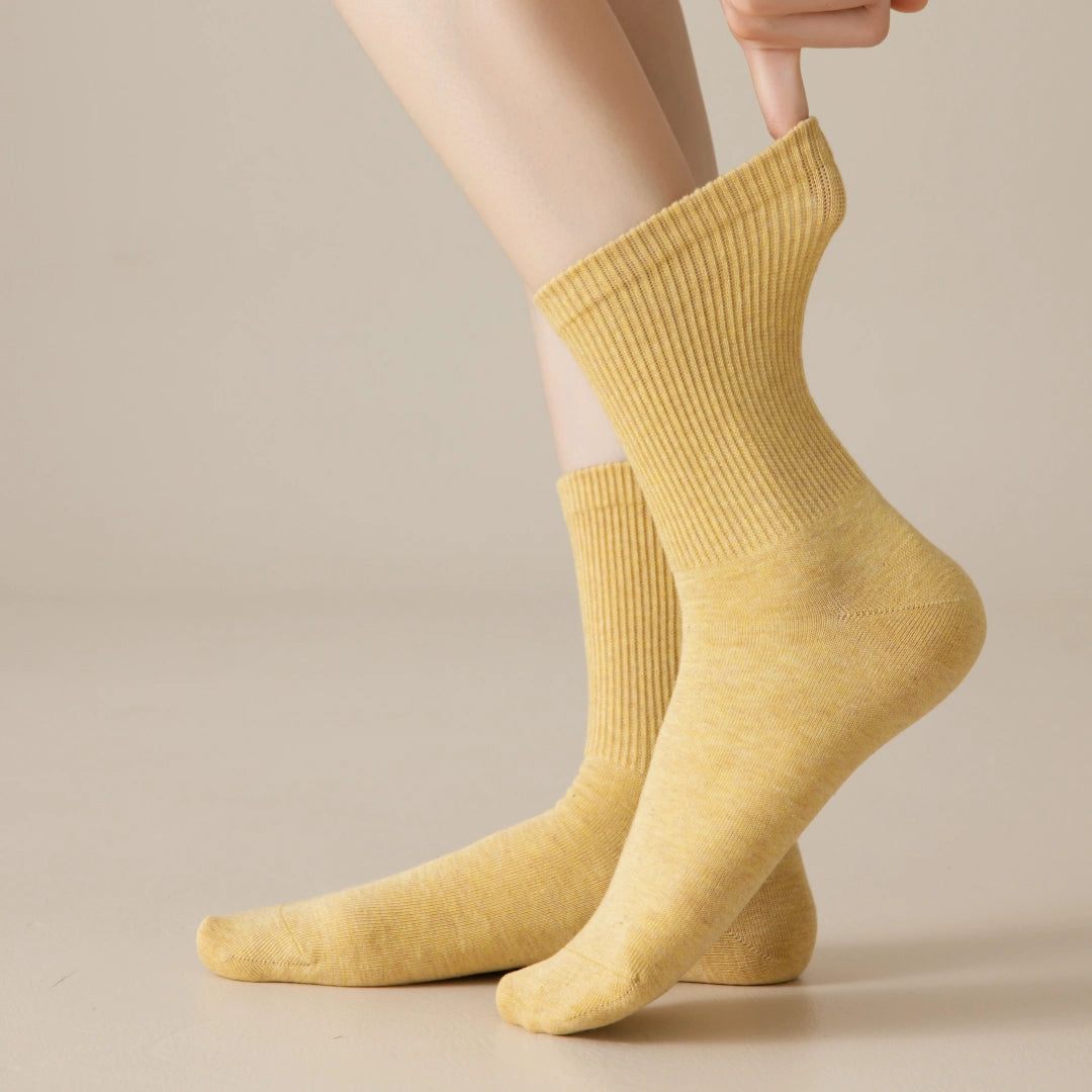 Women's Dual-Knit Cotton-Faced Wool-Lined Thermal Crew Socks