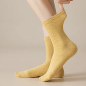 Women's Dual-Knit Cotton-Faced Wool-Lined Thermal Crew Socks