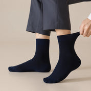 Men's 99% Supima® Cotton Fine-Ribbed Crew Socks