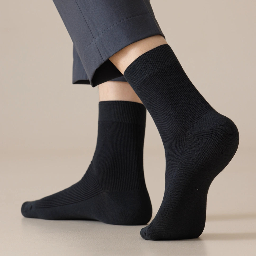 Men's 99% Supima® Cotton Fine-Ribbed Crew Socks