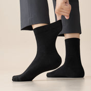 Men's 98% Cotton Fine-Ribbed Quarter Socks