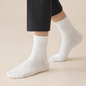 Men's 98% Cotton Fine-Ribbed Quarter Socks