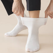 Men's 98% Cotton Fine-Ribbed Quarter Socks