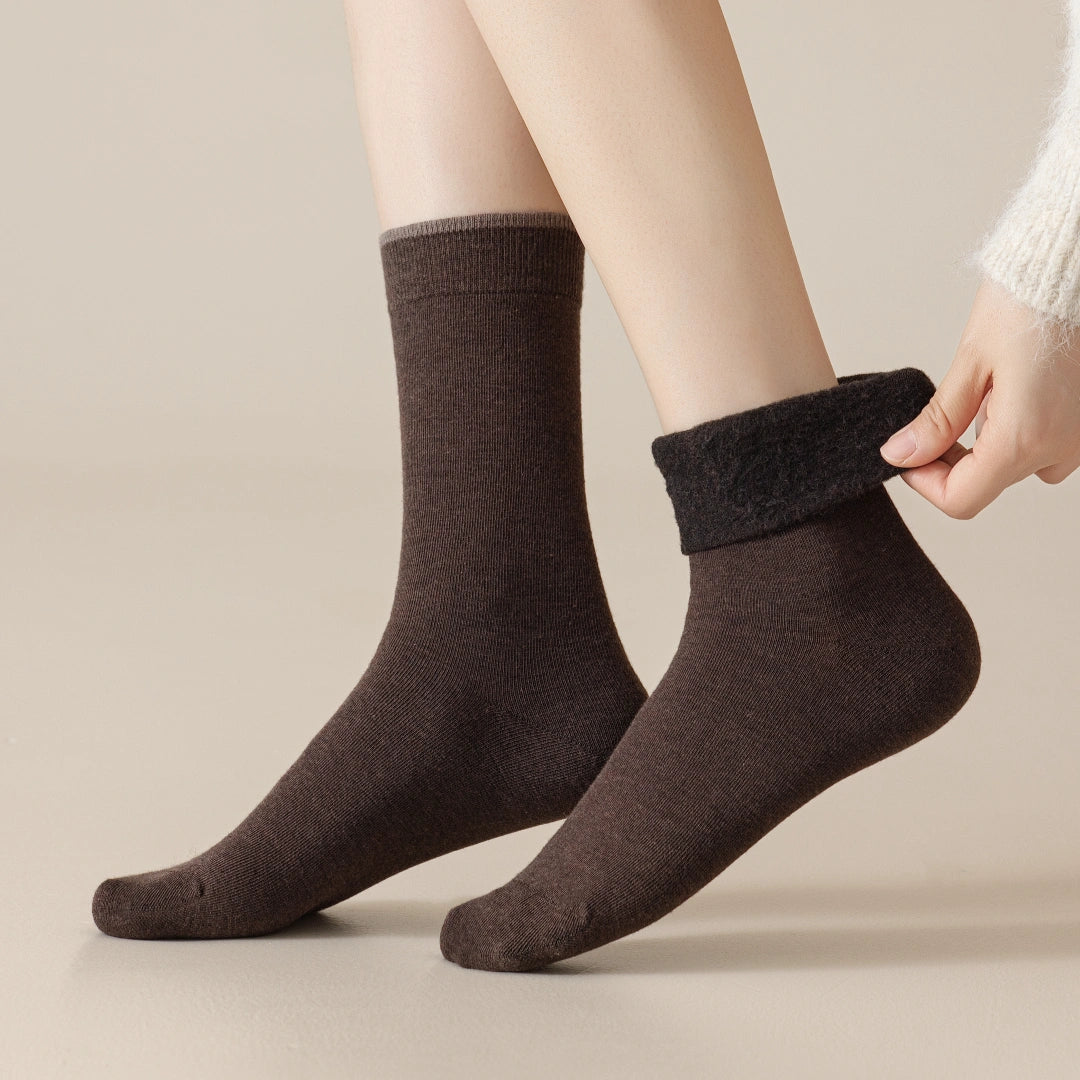 Women's Brushed Cashmere Blend 7.5" Crew Socks