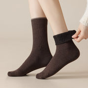 Women's Brushed Cashmere Blend 7.5" Crew Socks
