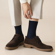 Men's 99% Supima® Cotton Wide-Ribbed Crew Socks