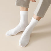 Men's 99% Supima® Cotton Wide-Ribbed Crew Socks