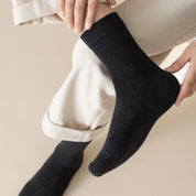 Men's TENCEL™ & Merino Wool Blend 5.5" Ribbed Crew Socks