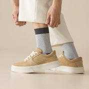 Men's 98% Cotton 5" Color-Block Full Terry Crew Socks