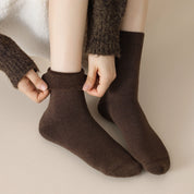 Women's 98% Premium Cotton 5.8" Fully Cushioned Terry Warm Crew Socks