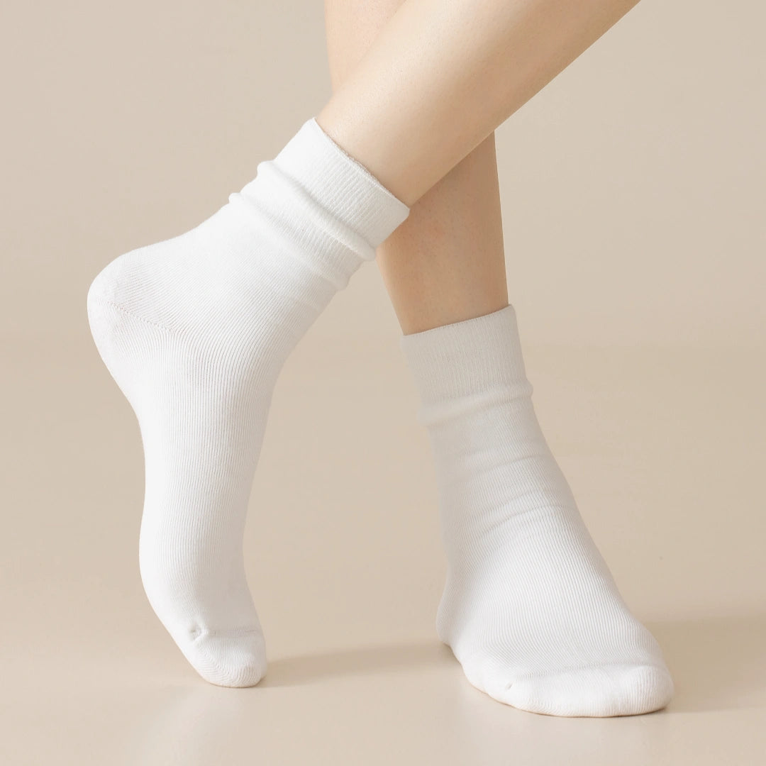 Women's 98% Premium Cotton 5.8" Fully Cushioned Terry Warm Crew Socks