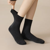 Women's 98% Premium Cotton 5.8" Fully Cushioned Terry Warm Crew Socks