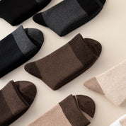Women's 98% Cotton 5.5" Color-Block Full Terry Crew Socks