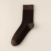 Women's 98% Cotton 5.5" Color-Block Full Terry Crew Socks