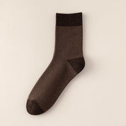 Women's 98% Cotton 5.5" Color-Block Full Terry Crew Socks
