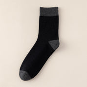 Women's 98% Cotton 5.5" Color-Block Full Terry Crew Socks