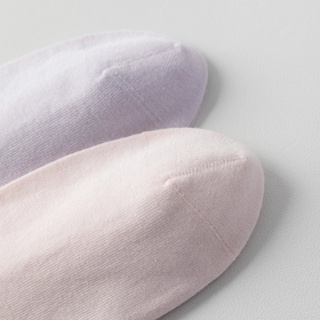 Women's Ultra-Thin 99% Cotton Sorbet Crew Socks - product photo showing soft cotton comfort