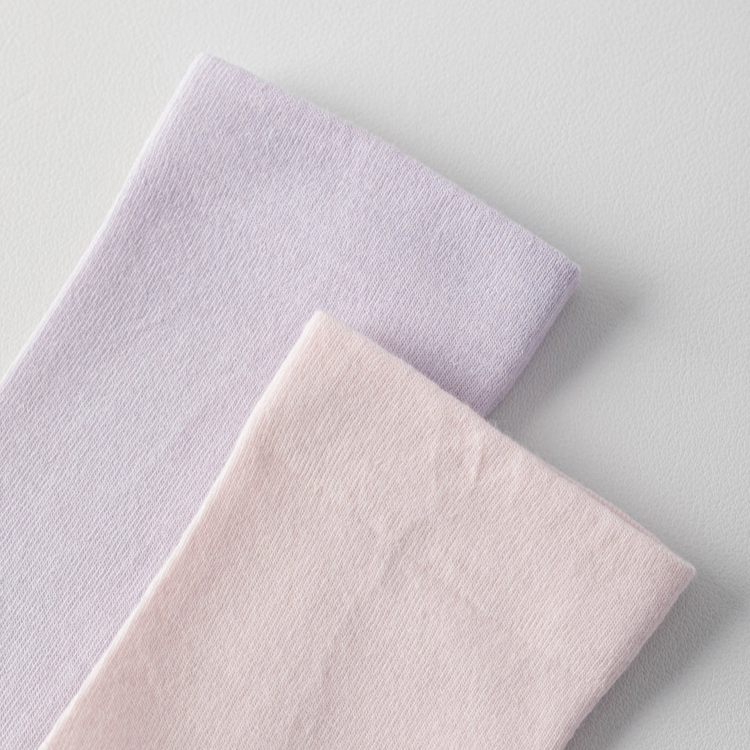 Women's Ultra-Thin 99% Cotton Sorbet Crew Socks - product photo showing soft cotton comfort