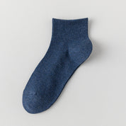 Men's 98% Cotton Breathable Mesh Ankle Socks - product photo showing breathable mesh comfort