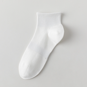 Men's 98% Cotton Breathable Mesh Ankle Socks - product photo showing breathable mesh comfort