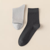 Men's 99% Supima® Cotton Wide-Ribbed Crew Socks