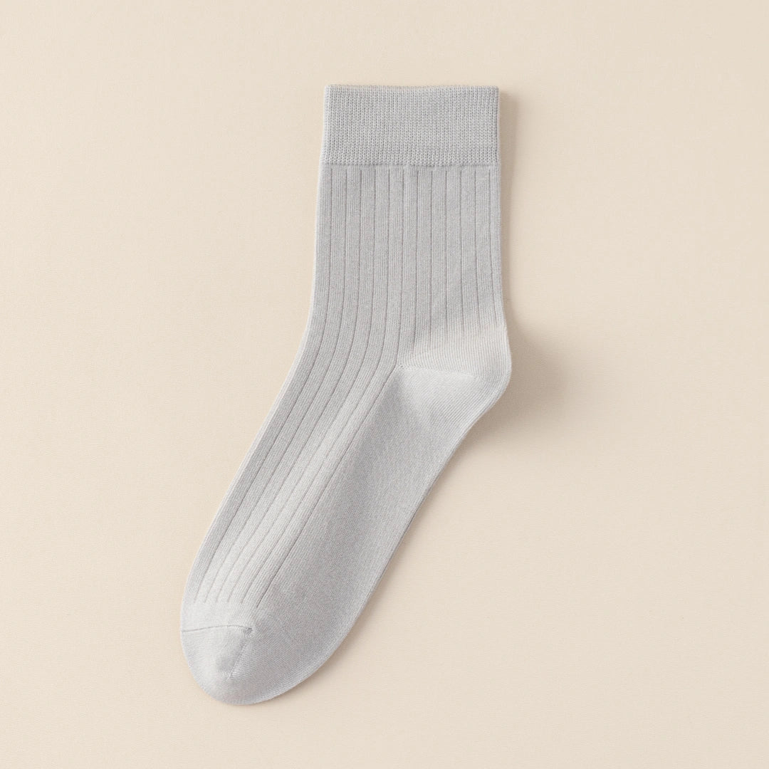 Men's 99% Supima® Cotton Wide-Ribbed Crew Socks