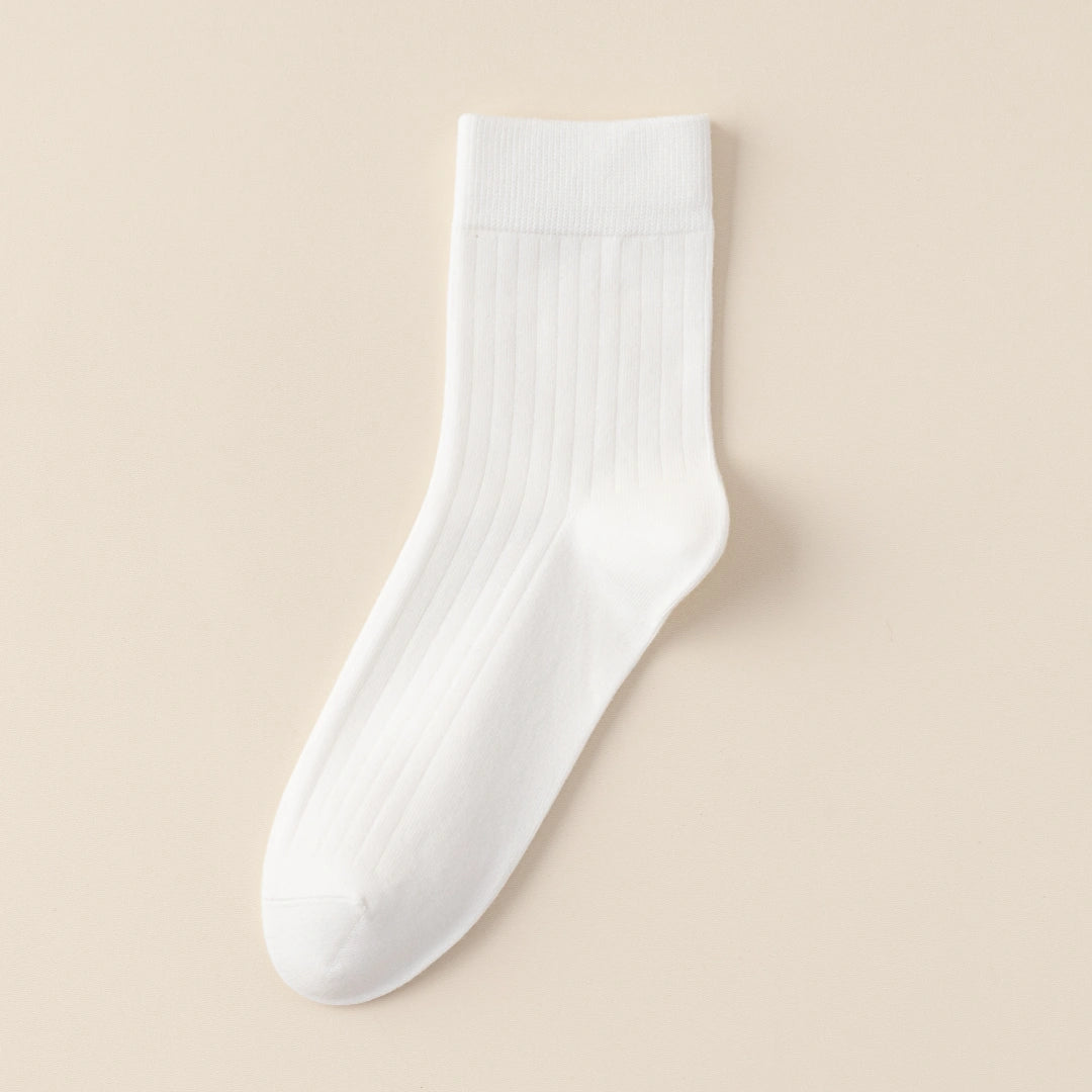 Men's 99% Supima® Cotton Wide-Ribbed Crew Socks