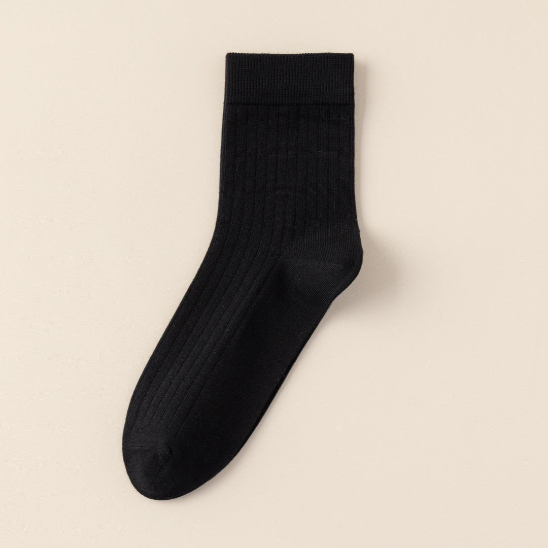 Men's 99% Supima® Cotton Wide-Ribbed Crew Socks