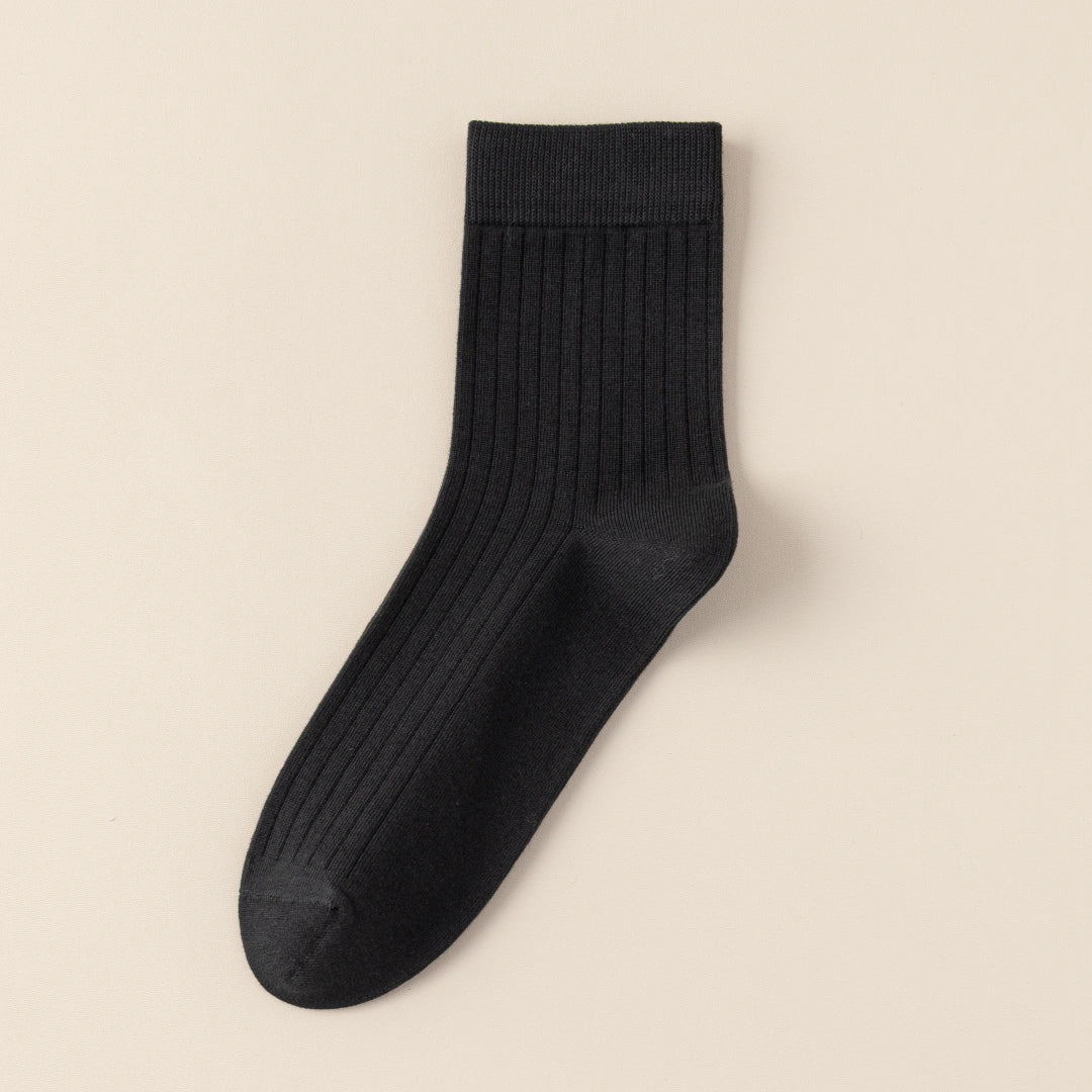 Men's 99% Supima® Cotton Wide-Ribbed Crew Socks