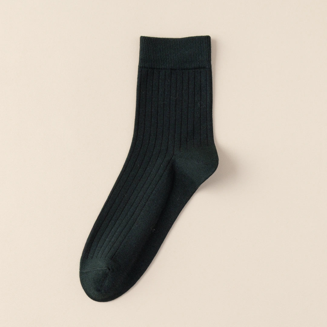Men's 99% Supima® Cotton Wide-Ribbed Crew Socks