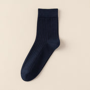 Men's 99% Supima® Cotton Wide-Ribbed Crew Socks