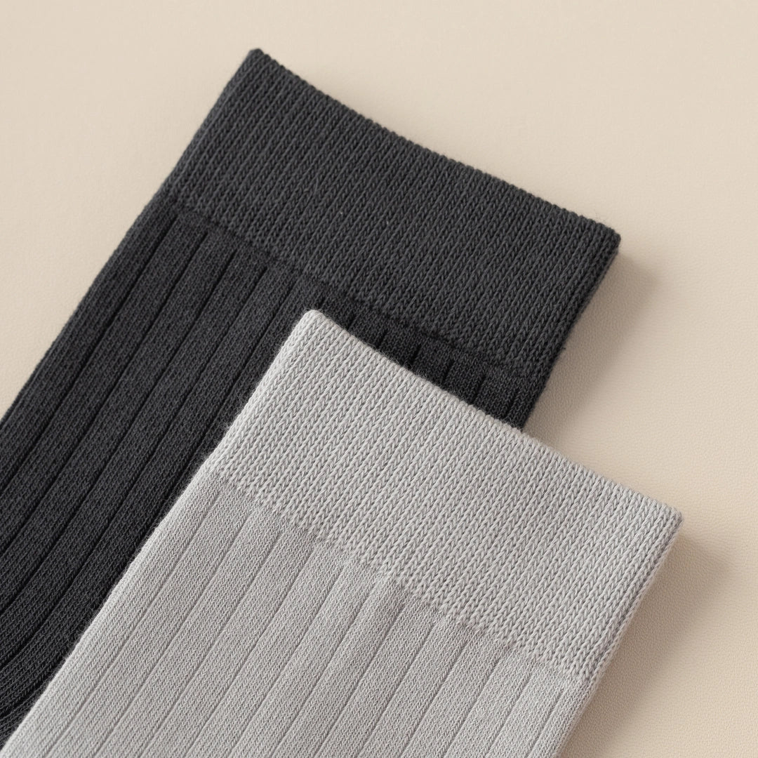 Men's 99% Supima® Cotton Wide-Ribbed Crew Socks