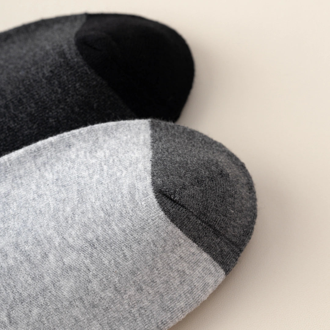 Men's 98% Cotton 5" Color-Block Full Terry Crew Socks