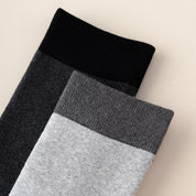 Men's 98% Cotton 5" Color-Block Full Terry Crew Socks