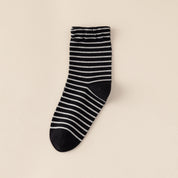 Men's 99% Combed Cotton Striped Bed & Sleep Socks